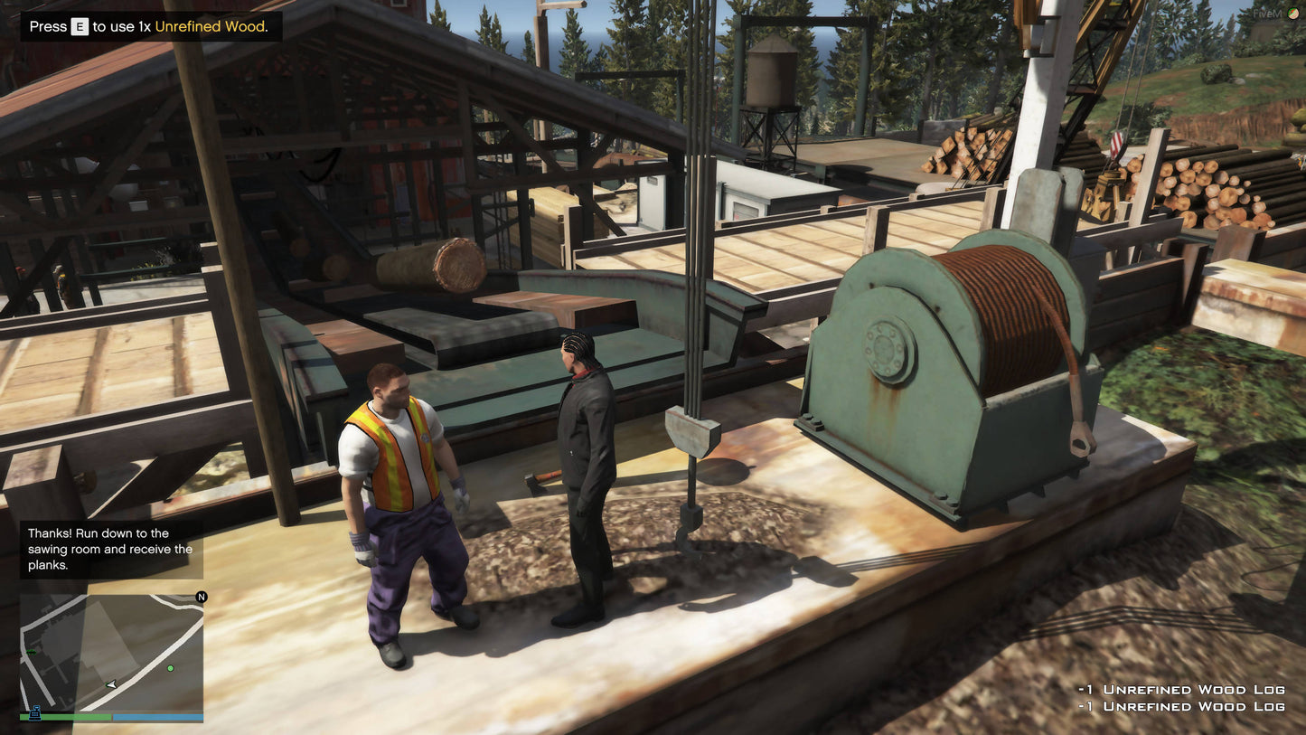 Lumber Yard | Chop, Refine and Sell Logs - FiveM Mods | Modit.store